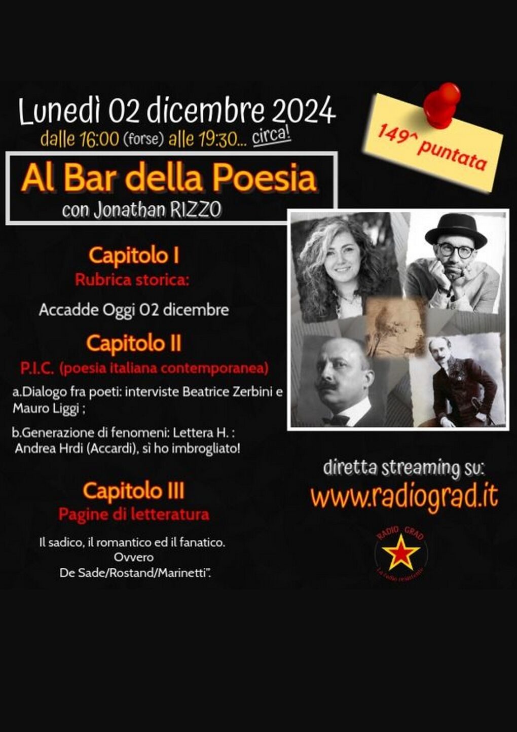 Scopri di più sull'articolo Quarantadue al Bar della Poesia – 2 dicembre