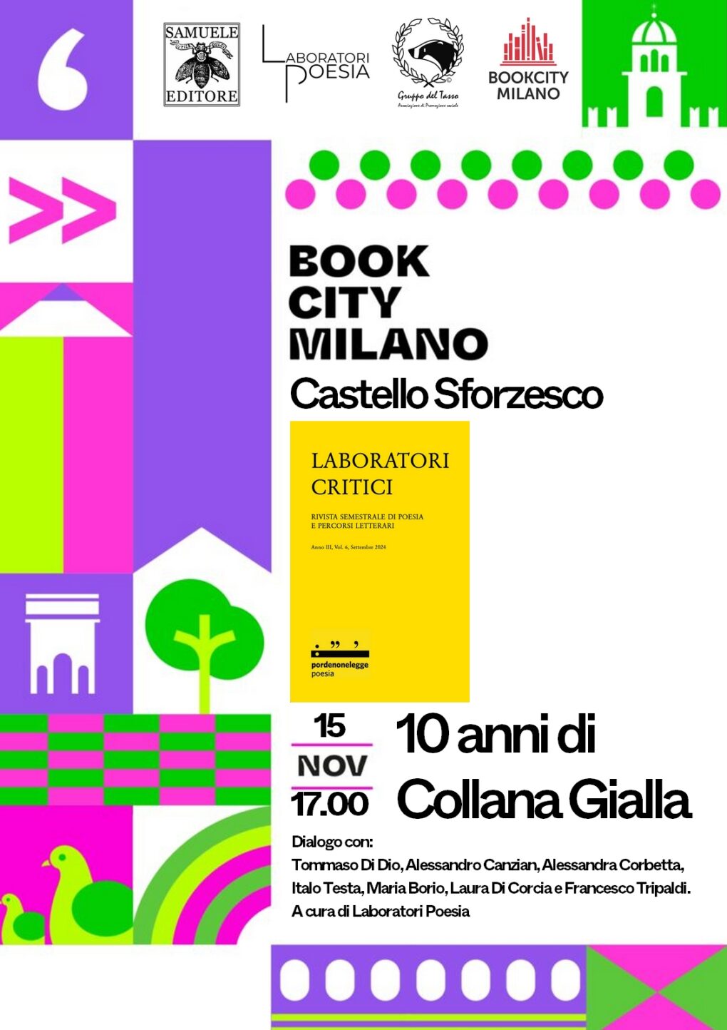 Scopri di più sull'articolo Bookcity Milano 2024: 10 anni di Collana Gialla – 15 novembre