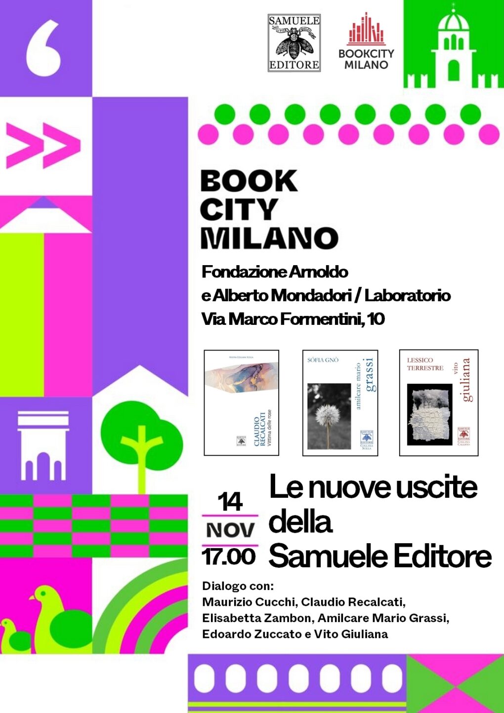 Scopri di più sull'articolo Bookcity Milano 2024: Le nuove uscite della Samuele Editore – 14 novembre