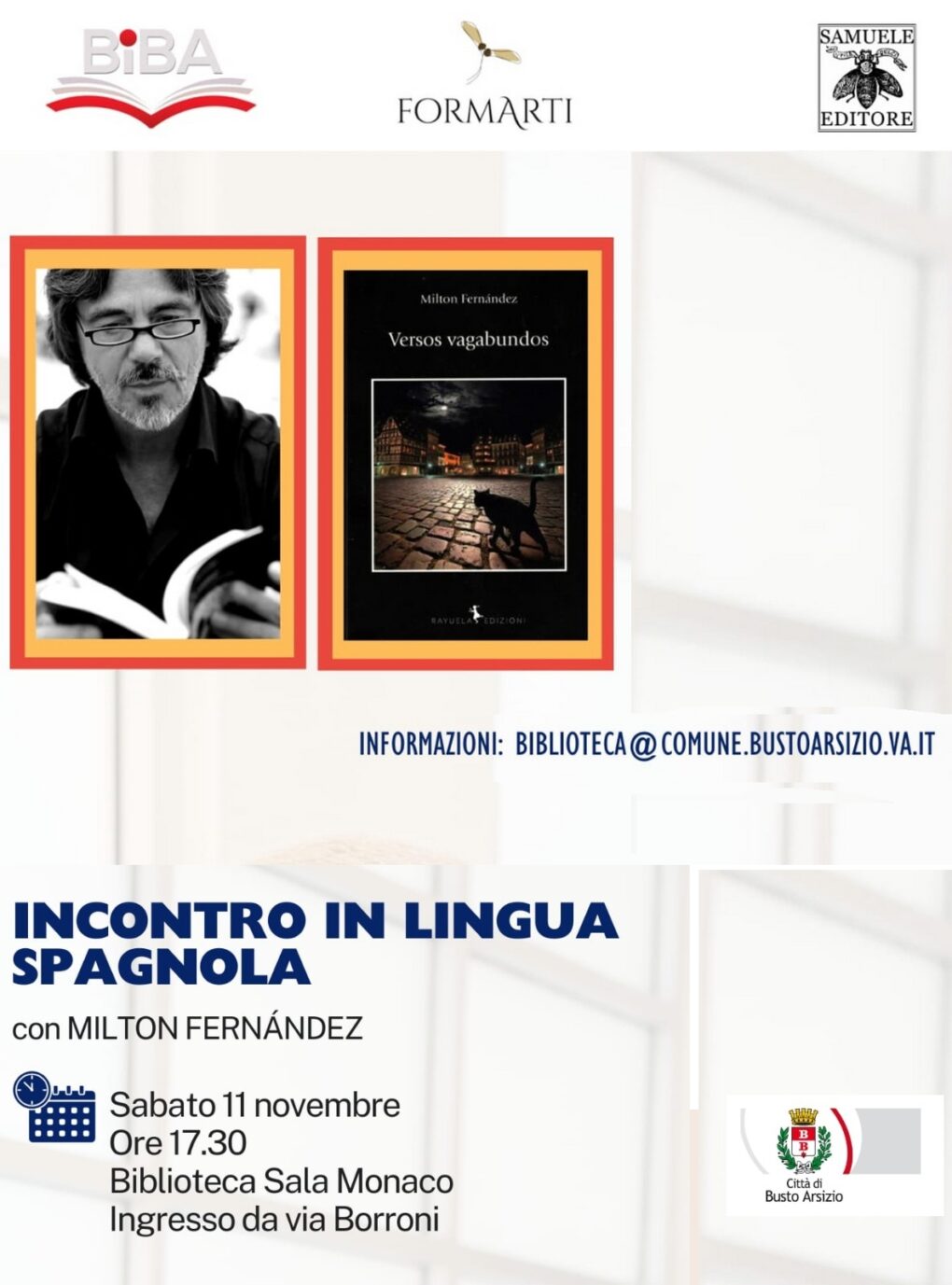 Scopri di più sull'articolo Incontri in lingua: Milton Fernandez – 11 novembre