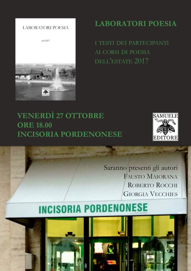 Scopri di più sull'articolo L’Antologia di Laboratori Poesia a Pordenone – 27 ottobre