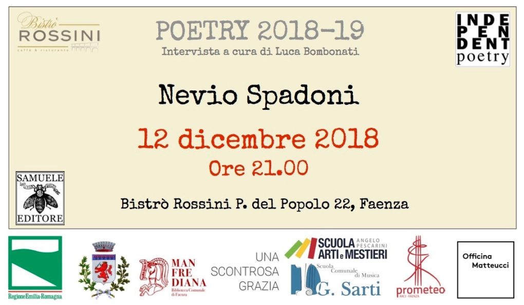 Scopri di più sull'articolo Poetry: Nevio Spadoni – 12 dicembre